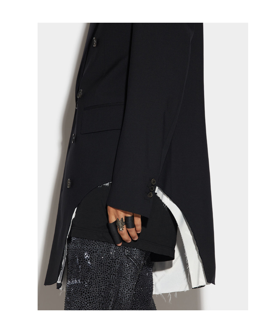 Shop Dsquared2 Double-breasted Blazer In Black
