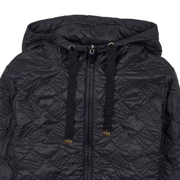 Max Mara Hooded Cotton Suit In Black
