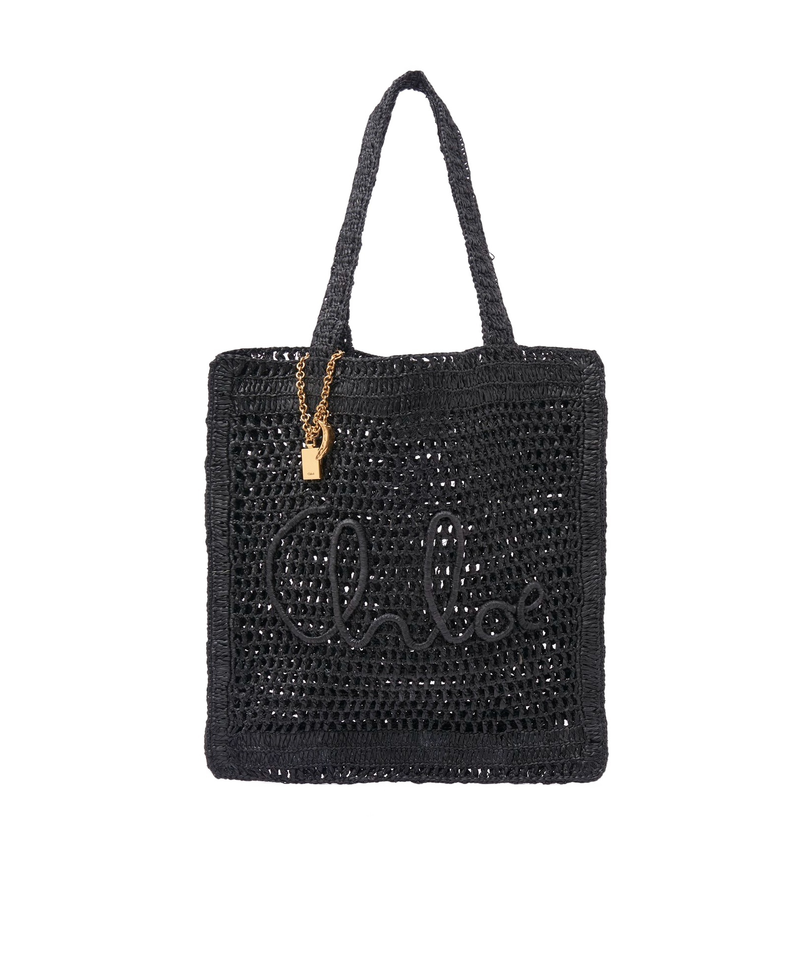Chloé Women Summer Banana Tote Bag In Black