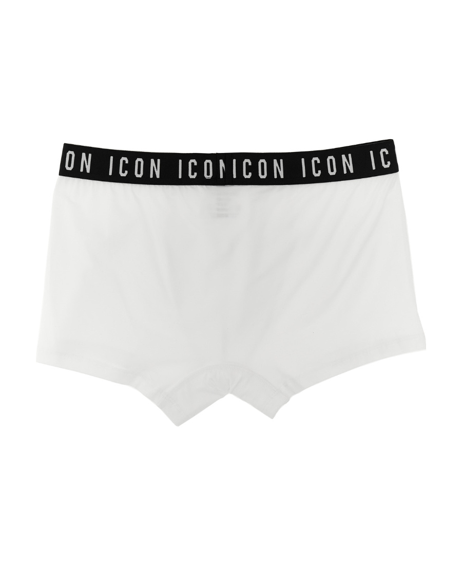 Dsquared2 Icon Briefs In Stretch Cotton In White