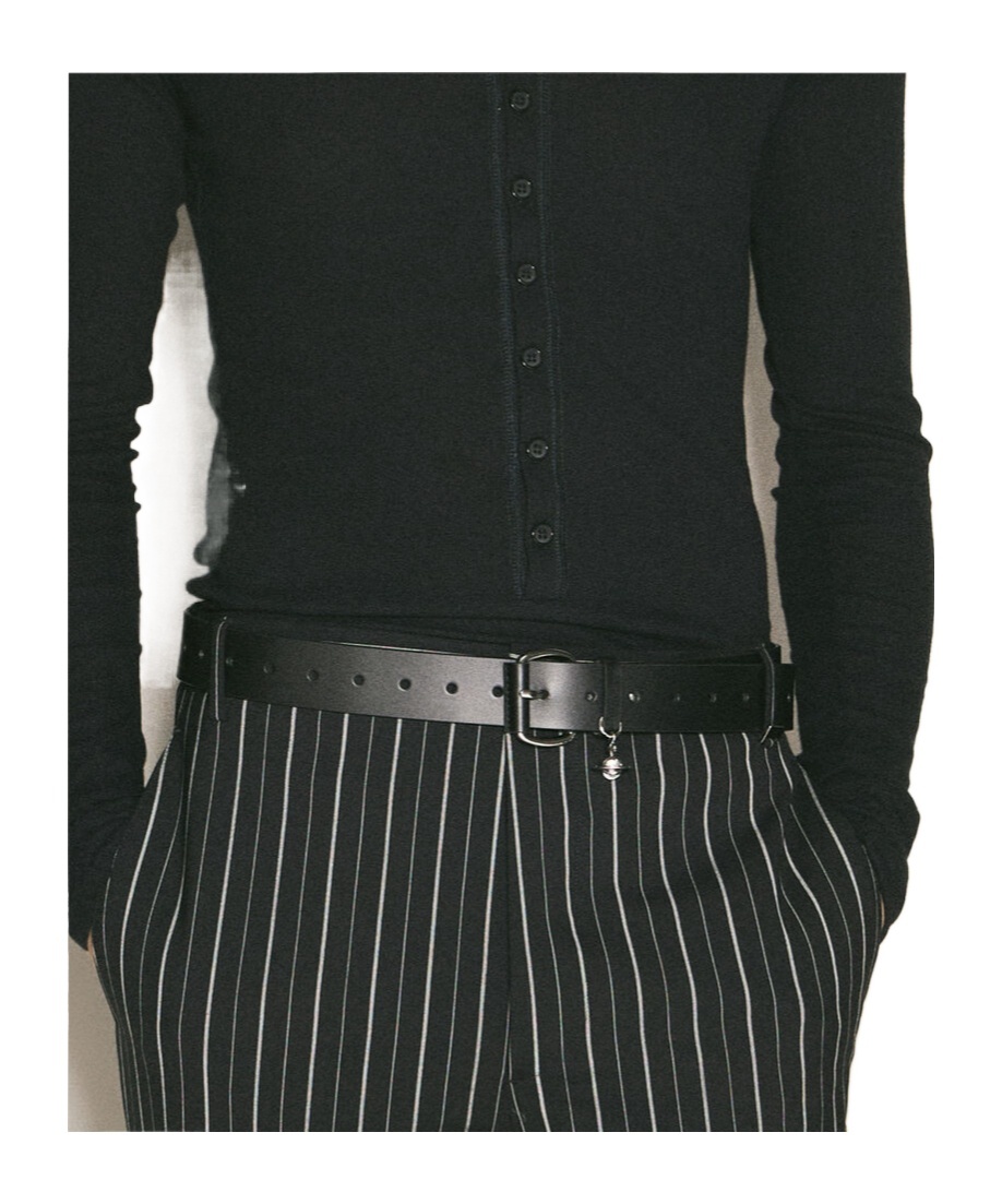 Vivienne Westwood Pendant Wide Belt In Black
