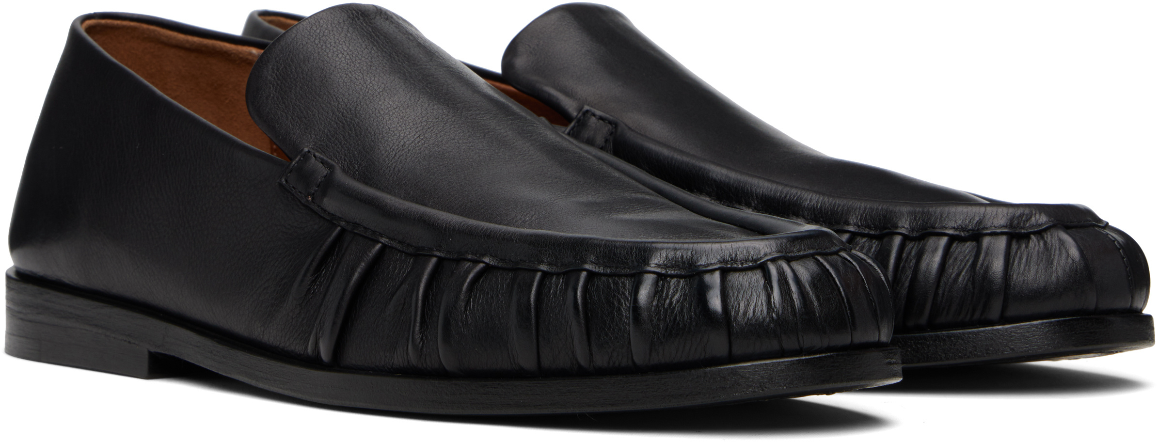 Marsèll Round Toe Loafers In Black