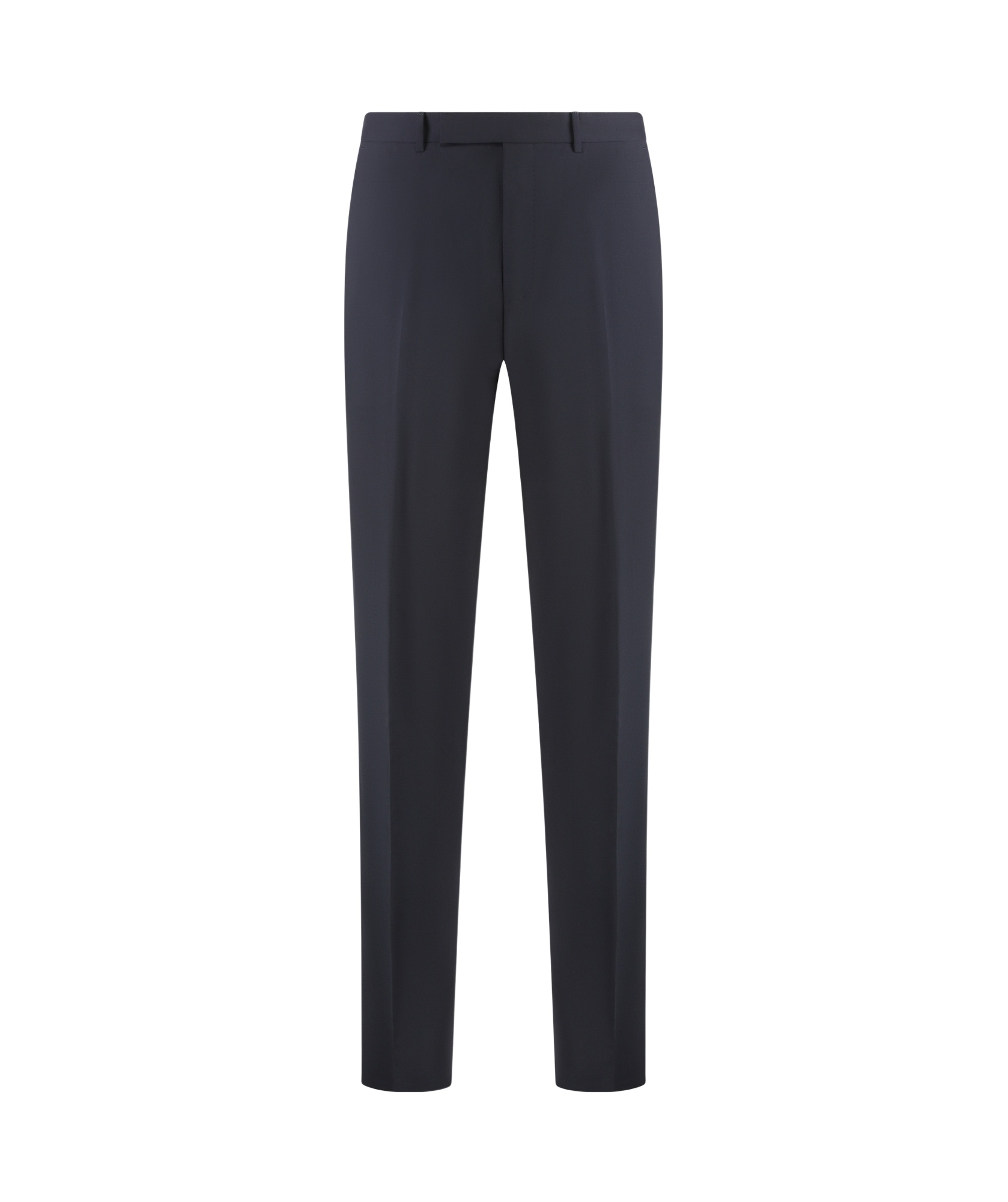 Zegna Men's Wool Tailored Trousers In Black