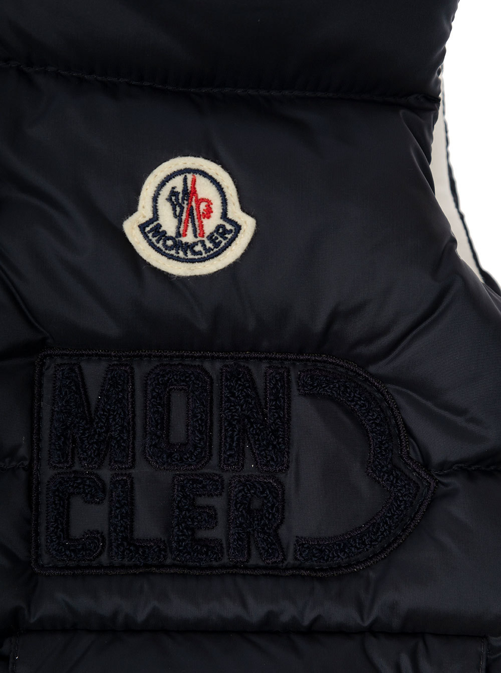 Moncler Sleeveless Down Vest In Blue