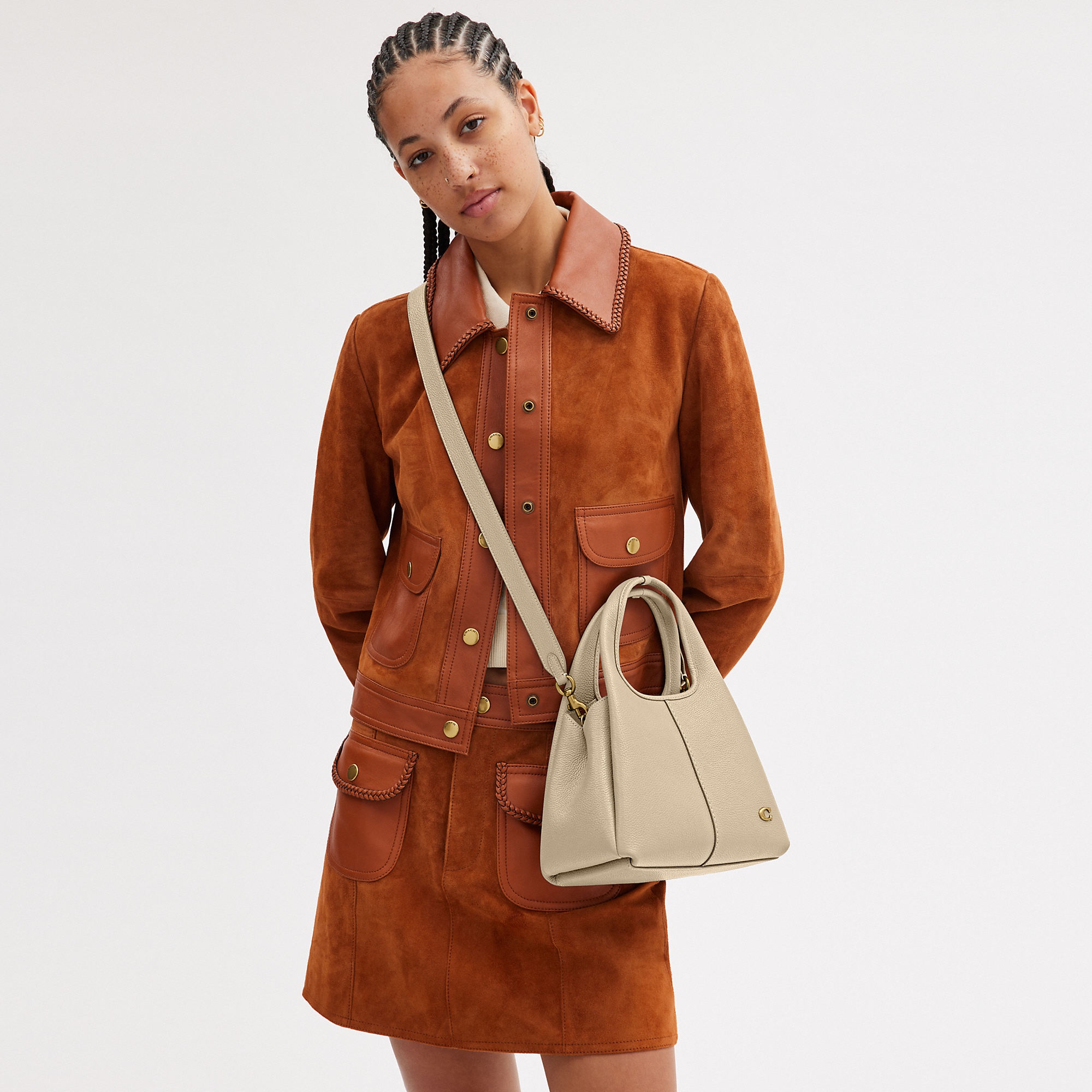 Coach Lana Shoulder Bag 23 In Nude