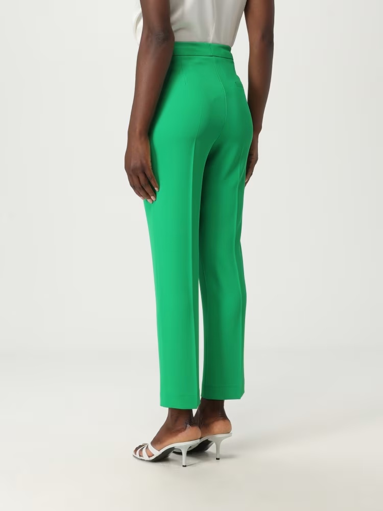 Kaos Pressed-crease Trousers In Green