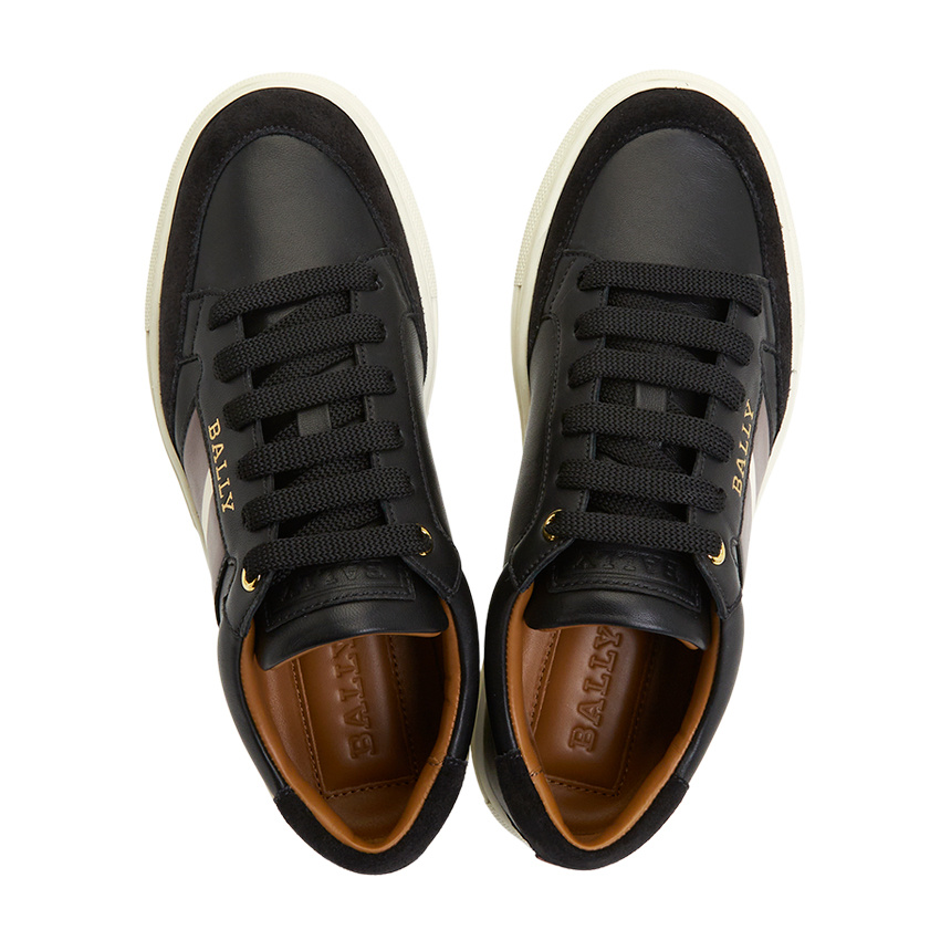 Shop Bally Logo Low-cut Skate Shoes In Black
