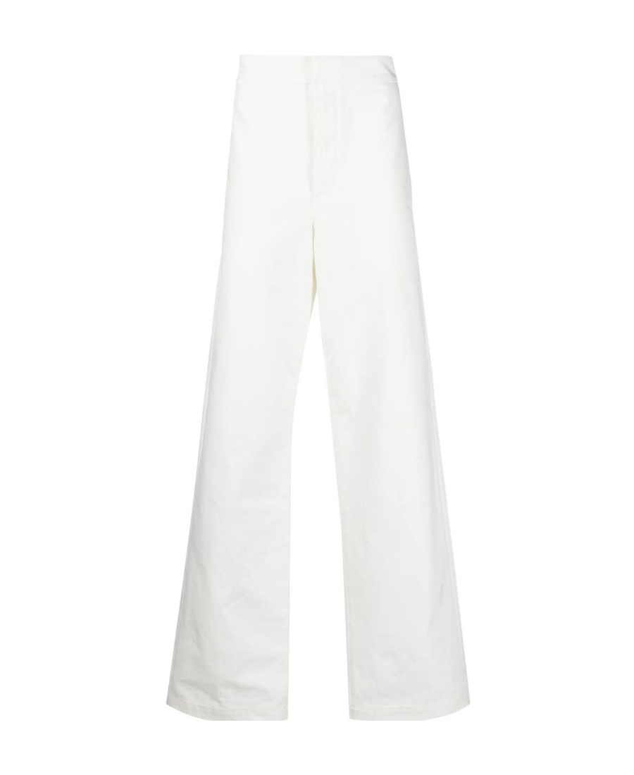 Jil Sander High-waisted Straight-leg Trouseres In White