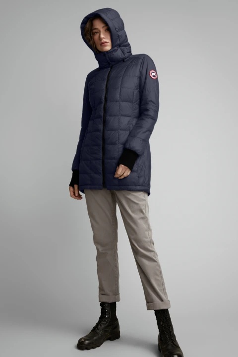Canada Goose Mystique Parka Coat In Black