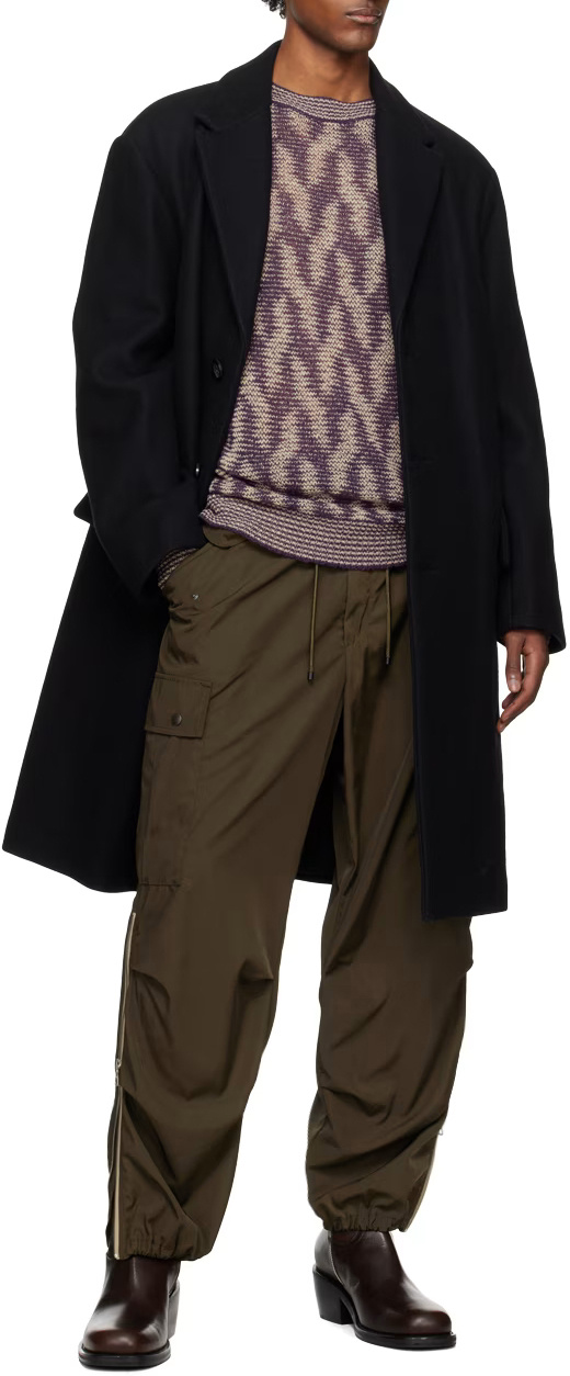 Dries Van Noten Long-sleeved Sweater In Multicolor