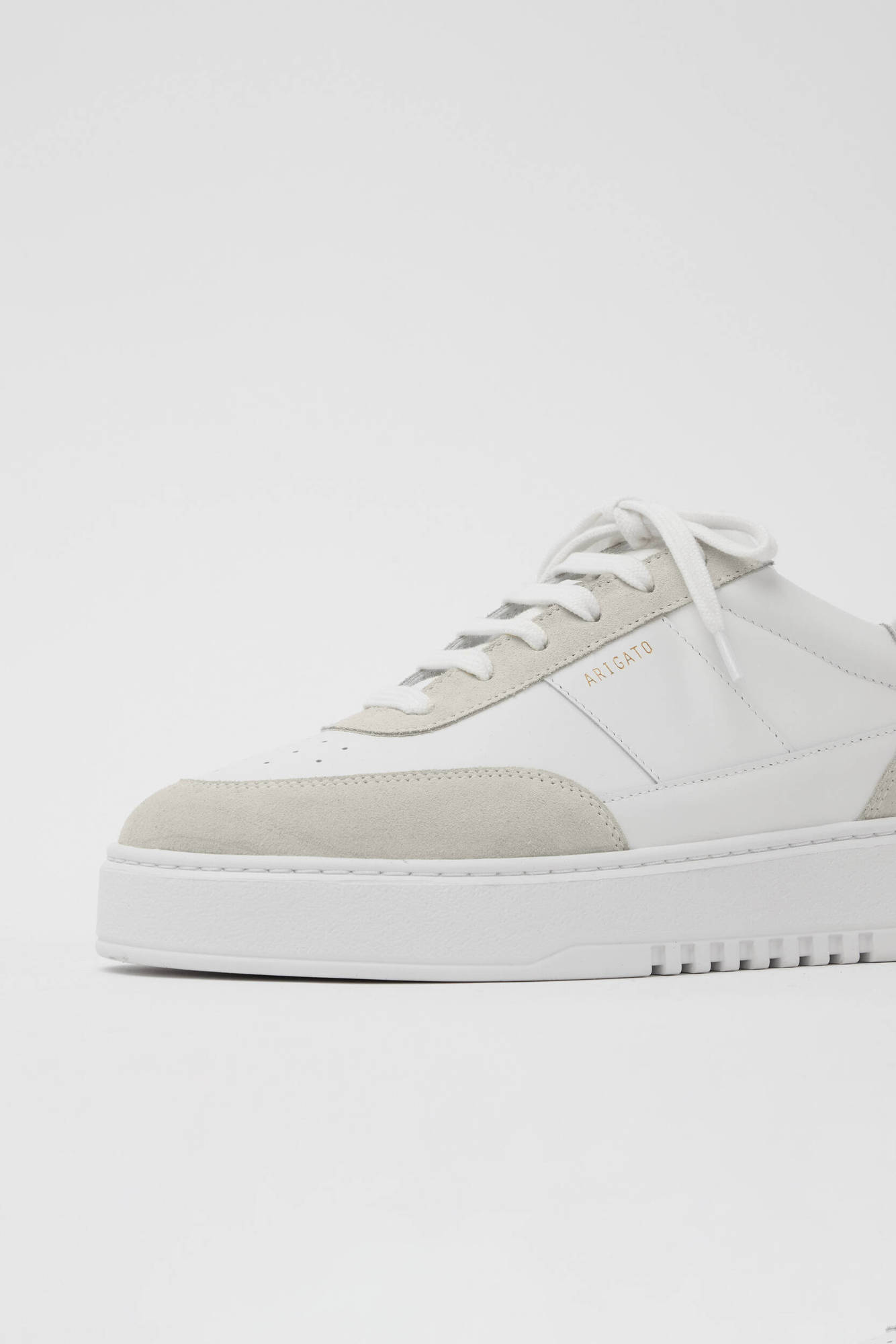 Axel Arigato Mens Cream Comb Orbit Chunky-sole Leather Low-top Trainers Eur 45 / 11 Uk In White