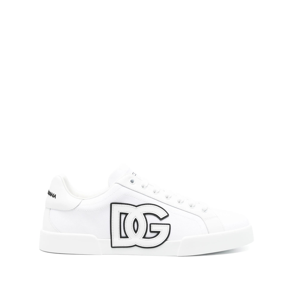 Dolce & Gabbana Canvas Sneakers With Round Toe And Rubber Sole