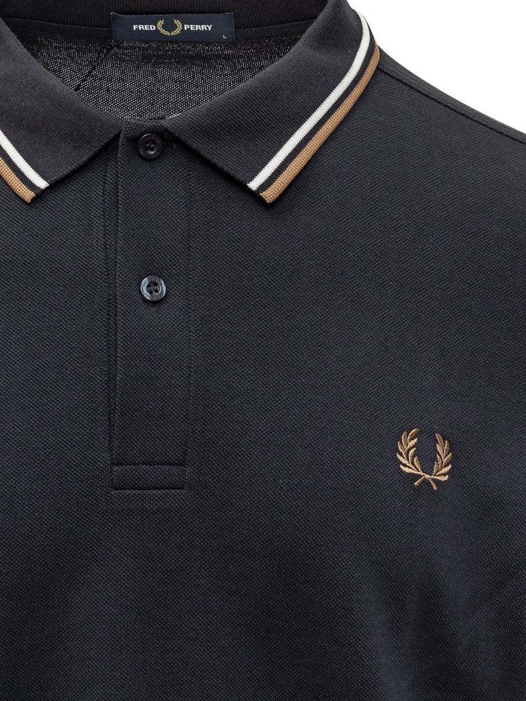 Fred Perry Polo Long Sleeves In Black
