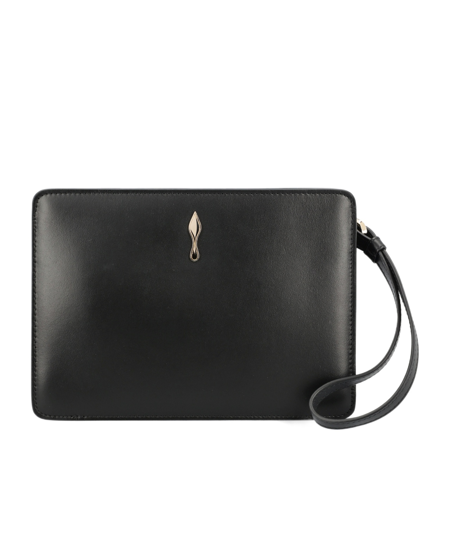 Christian Louboutin Zip-top Clutch In Black