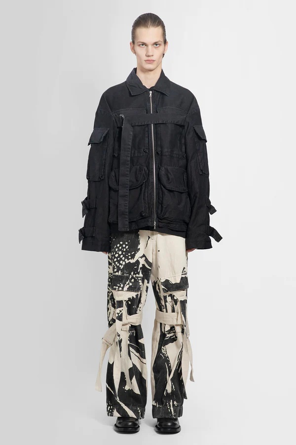 Dries Van Noten Zipper Casual Jacket In Black