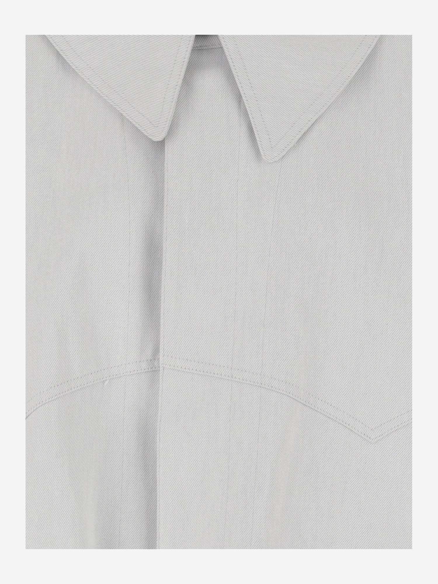 Maison Margiela Cotton Jacket With Oversize Collar In White