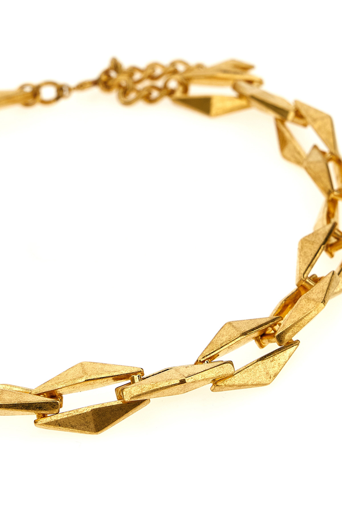 Jimmy Choo 'linkage De Diamant' Necklace In Yellow
