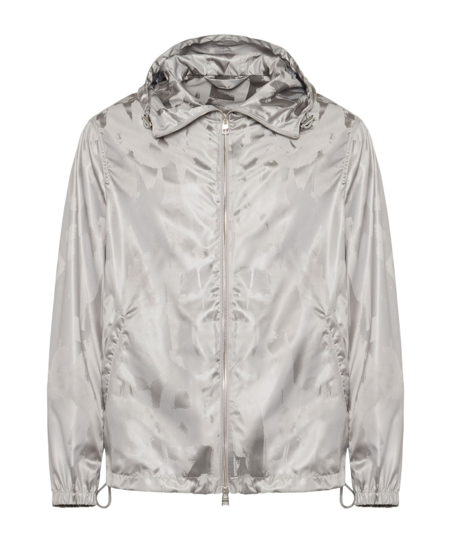Alexander Mcqueen Graphic-print Drawstring-hood Jacket In White