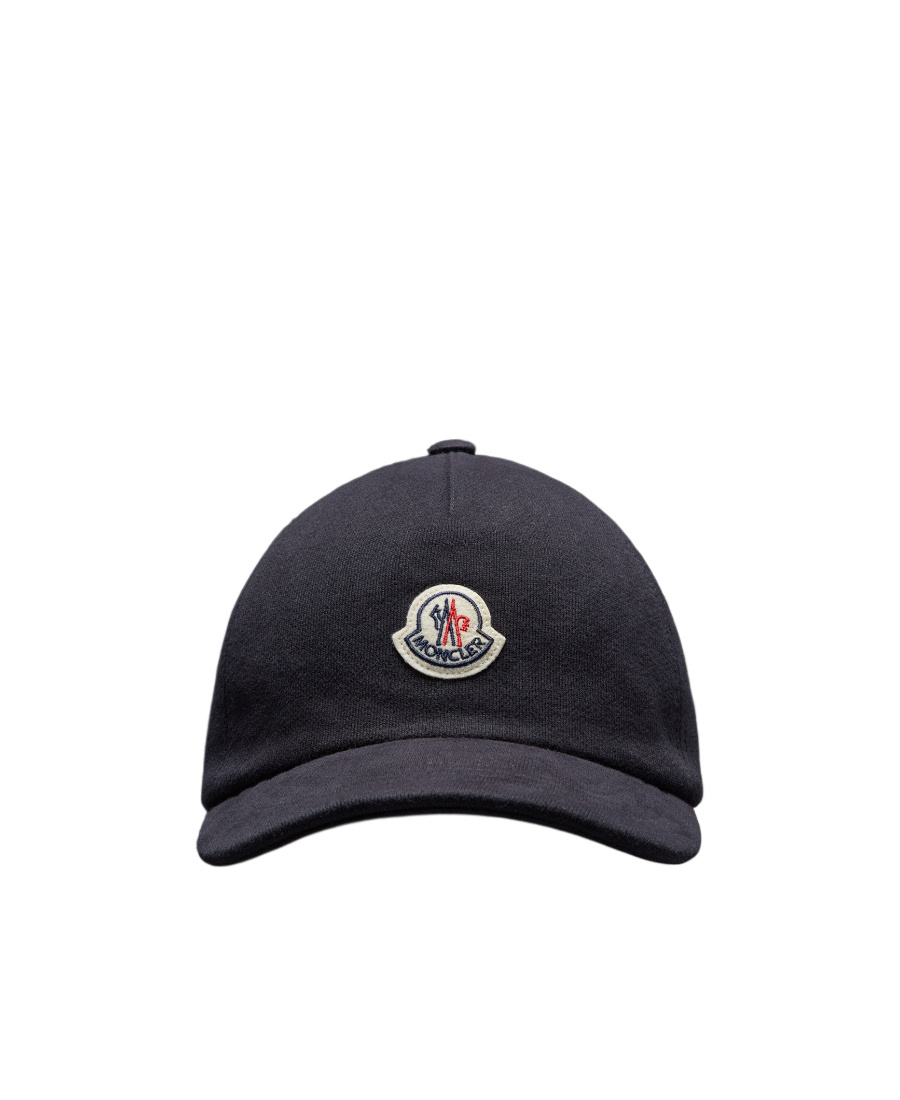 Shop Moncler Fleece Baseball Cap In Black