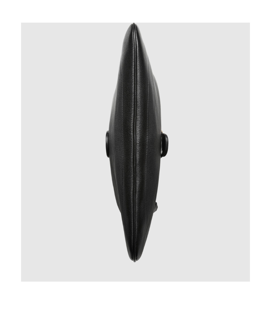 Gucci Aphrodite Large Leather Shoulder Bag In Black