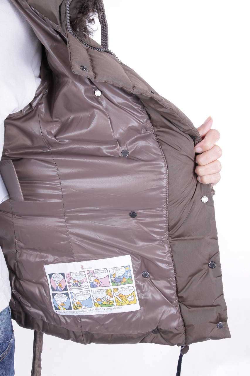 Moncler Agave Down Jacket In Gray