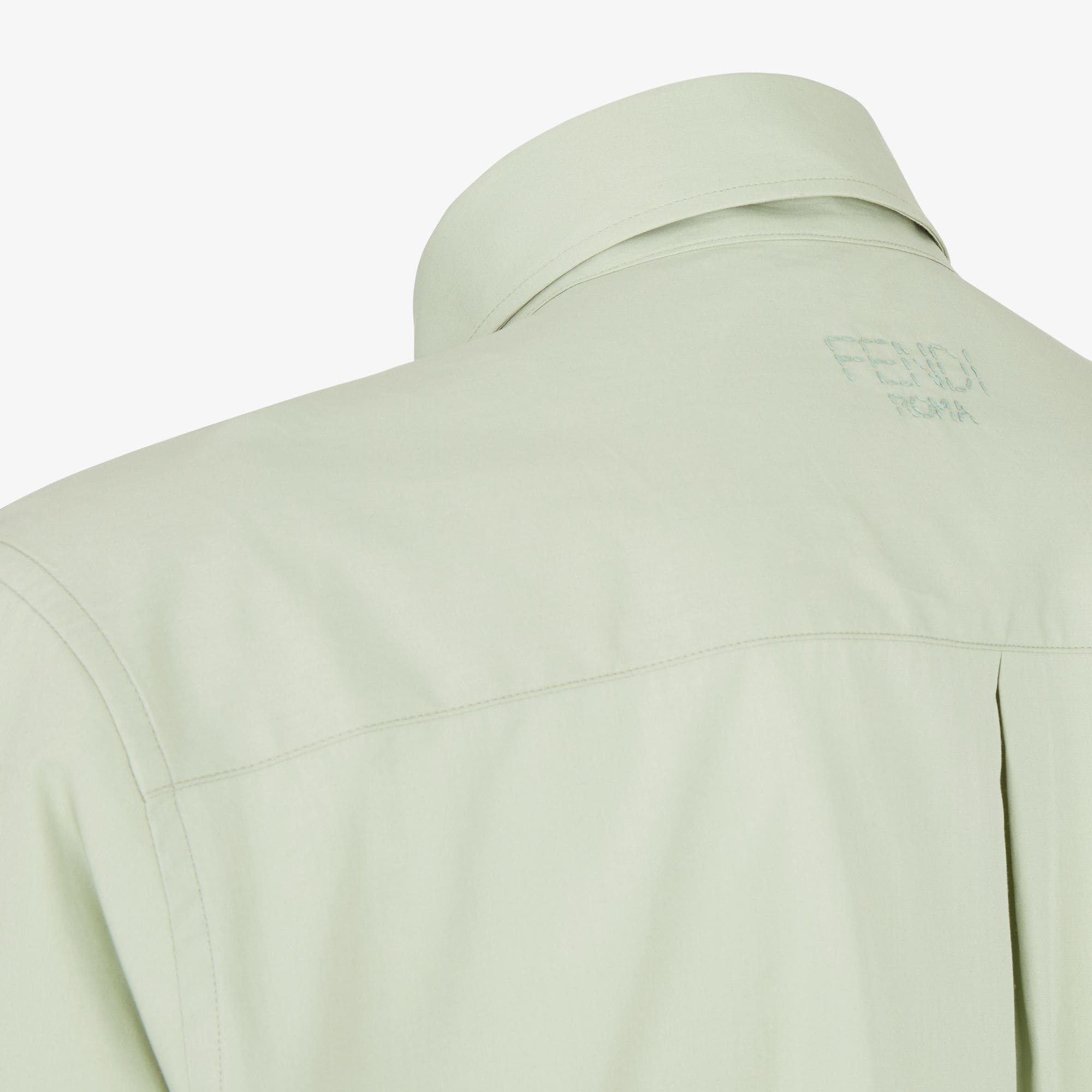 Fendi Button-up Pocket Shirt In Green