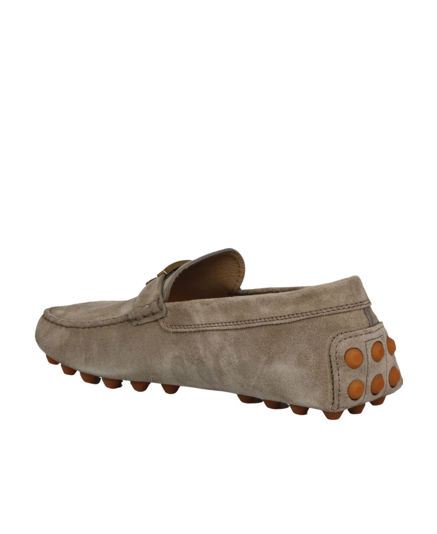 Tod's Gommino Suede Loafers In Gray