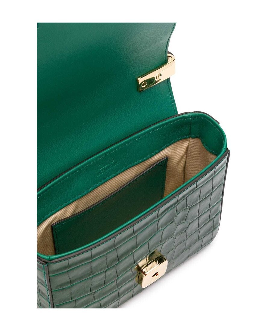 Chloé C Mini Crossbody Bag In Green