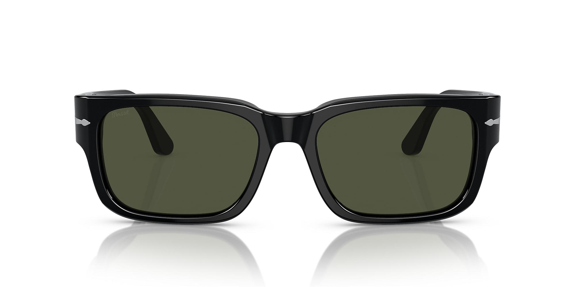 Persol 57mm Round Sunglasses In Green