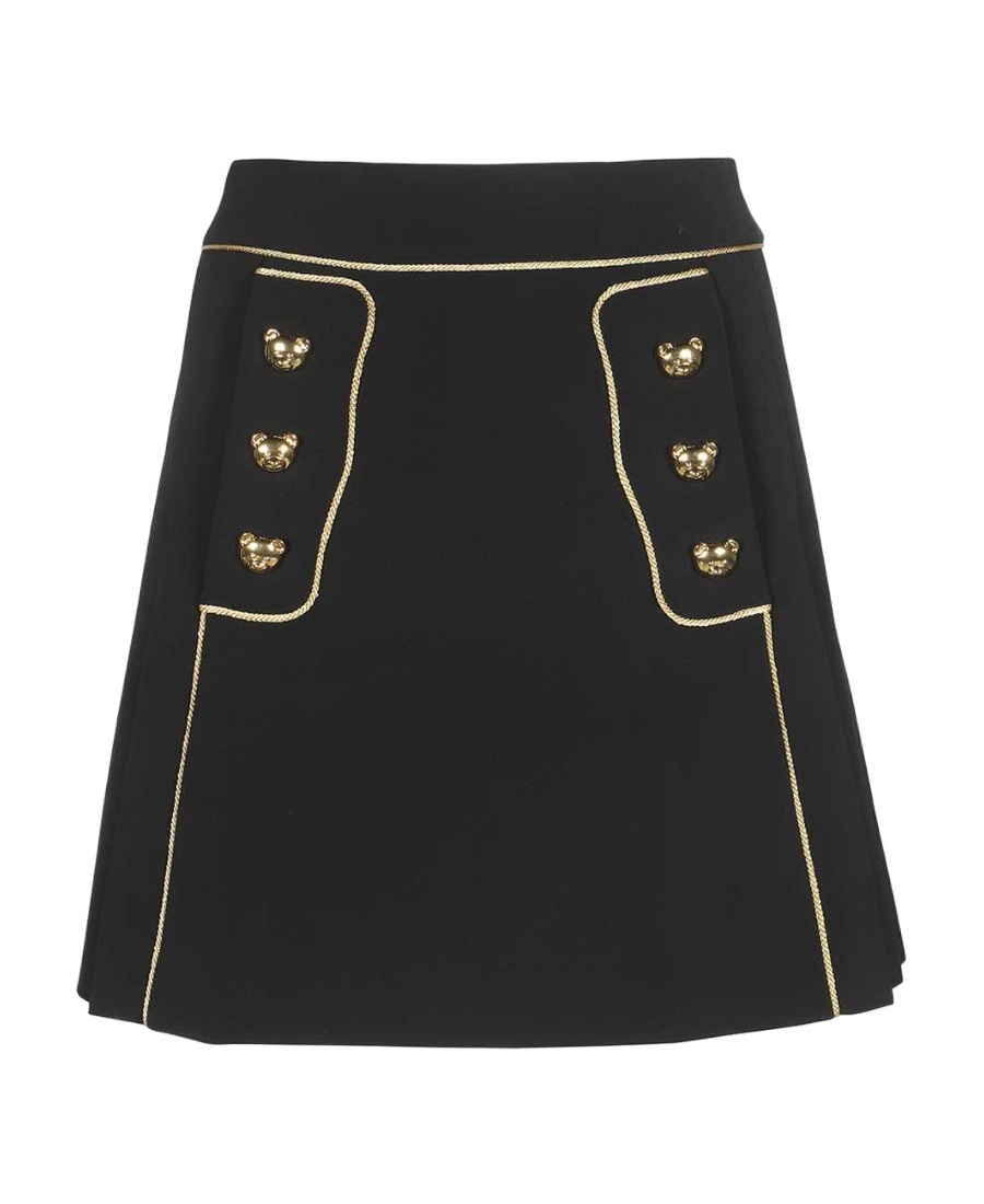 Moschino Technical Fabric Mini-skirt In Black