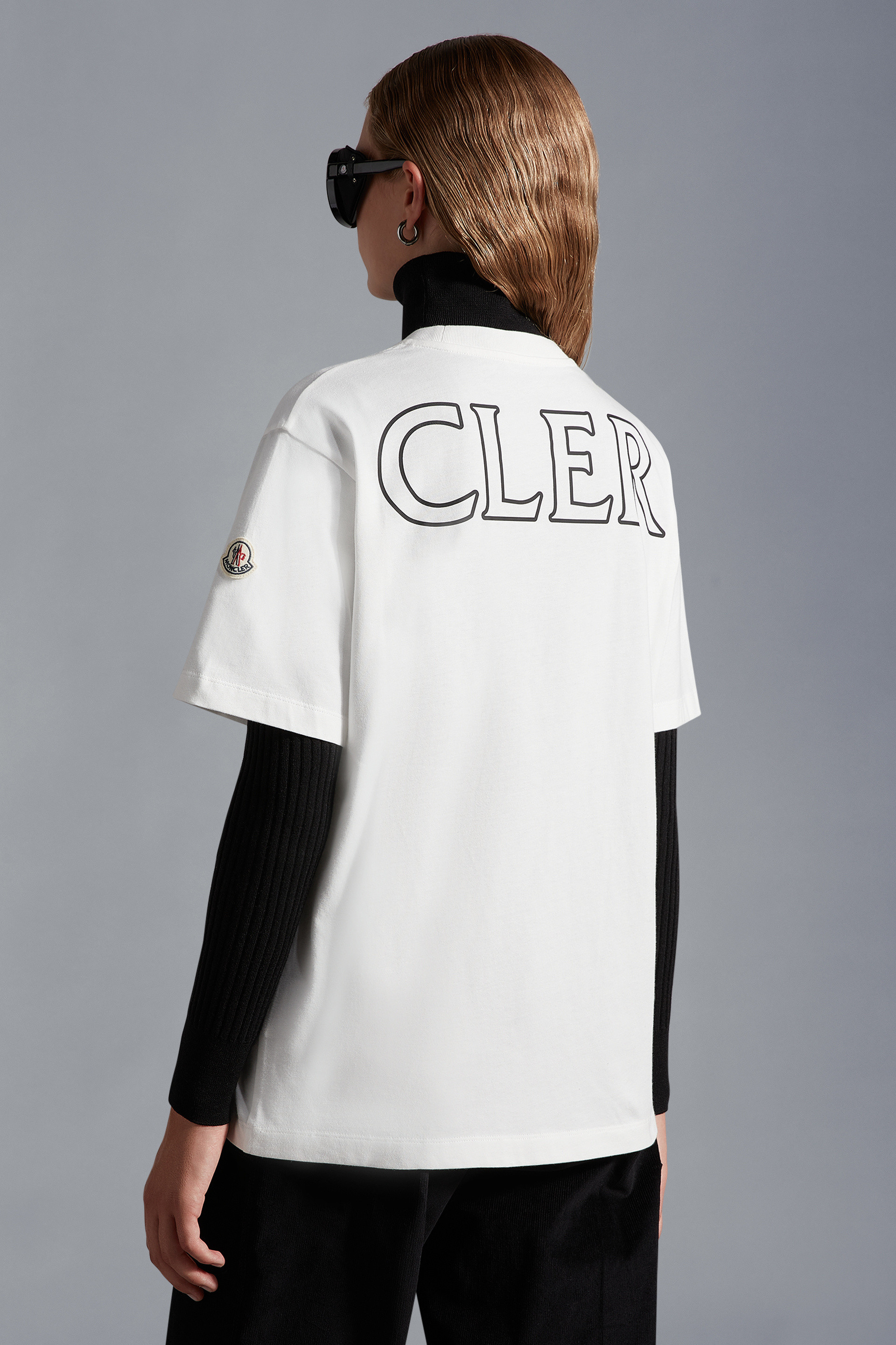 Moncler Logo-print Oversize T-shirt In White