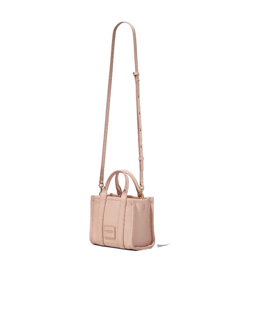 Marc Jacobs 'the Micro Tote Bag' Light Pink Shoulder Bag With Logo In Nude