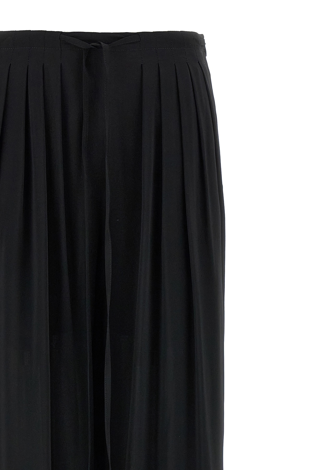 Shop Alberto Biani Pleat Pants In Black