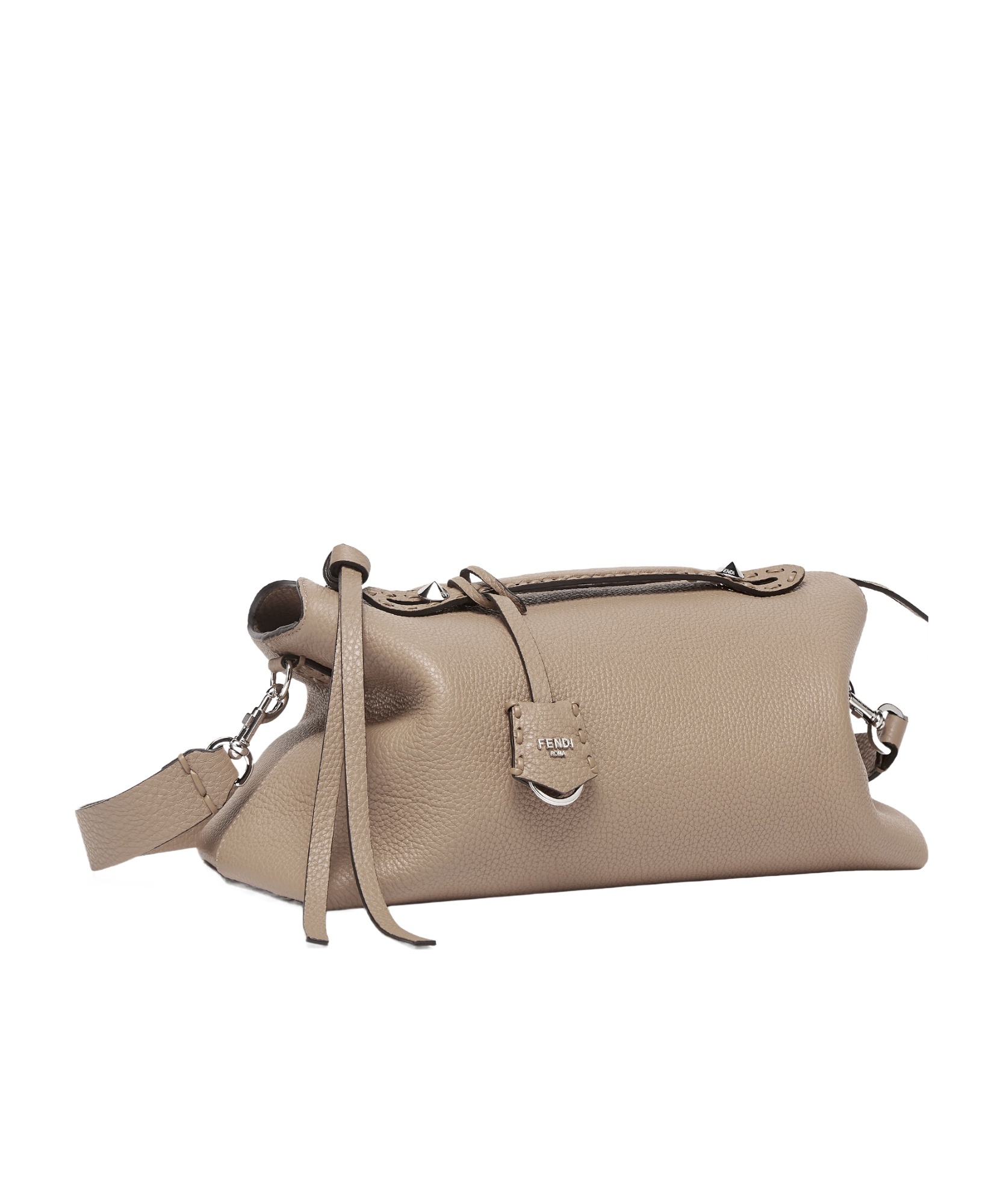 Fendi By The Way Selleria Medium Shoulder Bag In Nude