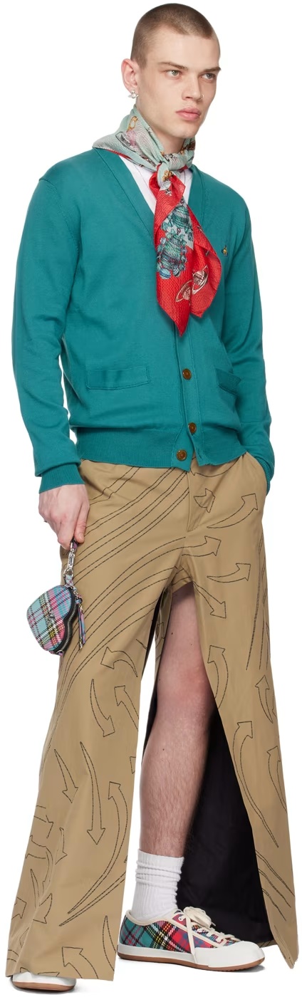 Vivienne Westwood Bertram Printed Casual Pants In Nude