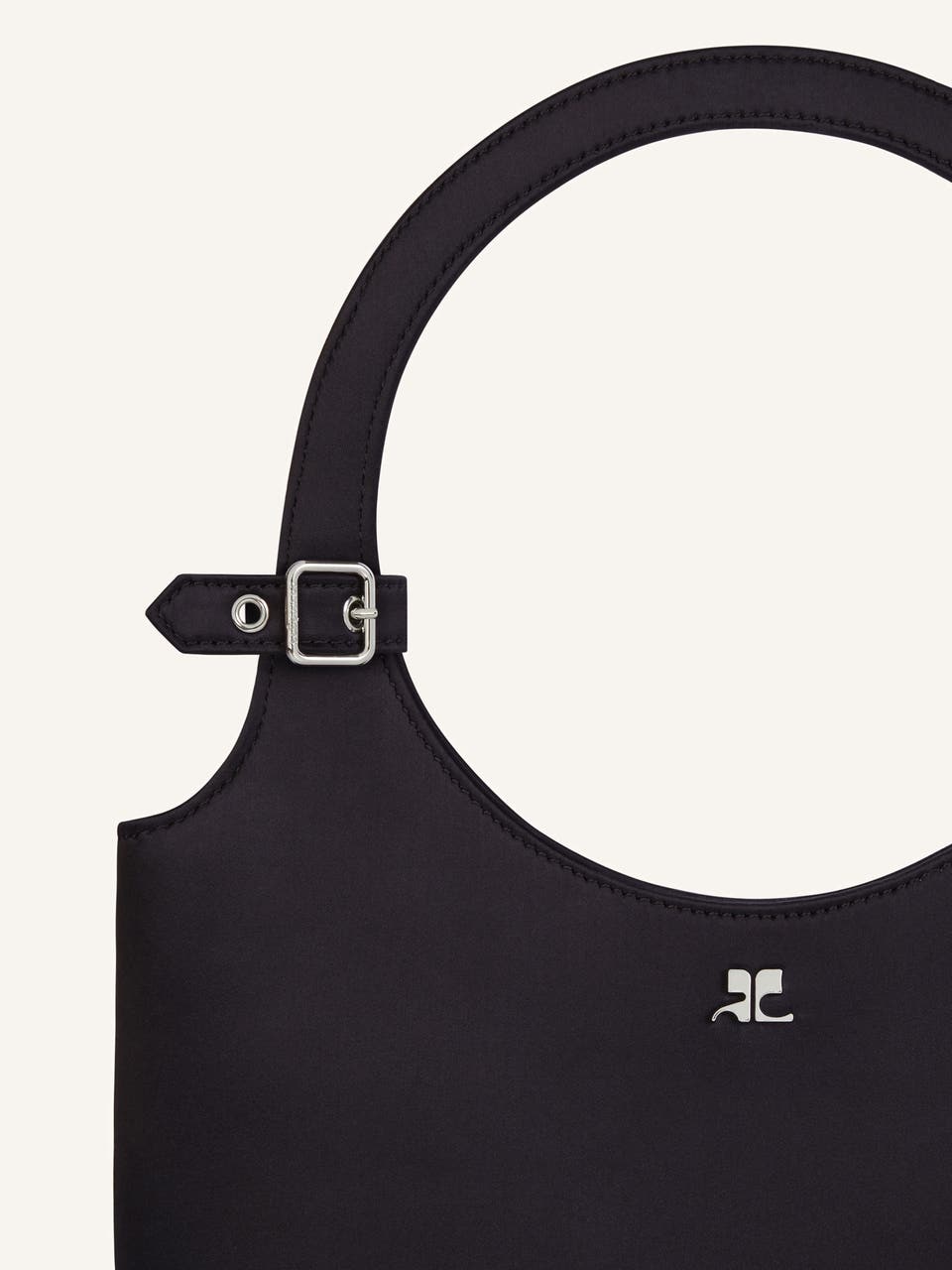 Courrèges Courregès Holy Shoulder Bag In Black