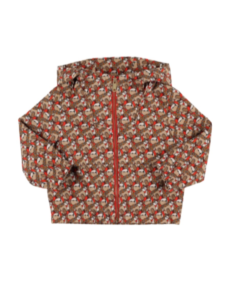 Burberry Interwoven Letter Cotton Hooded Jacket