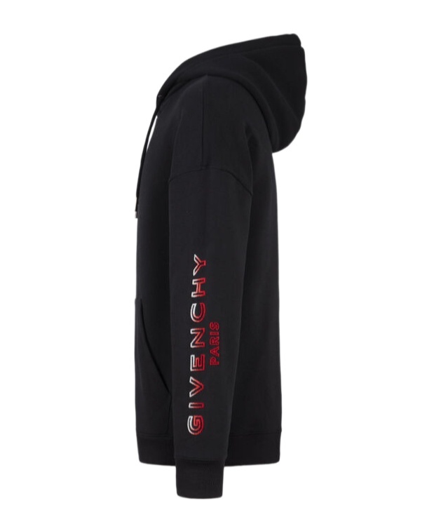 Givenchy Gradient Logo Hoodie In Black