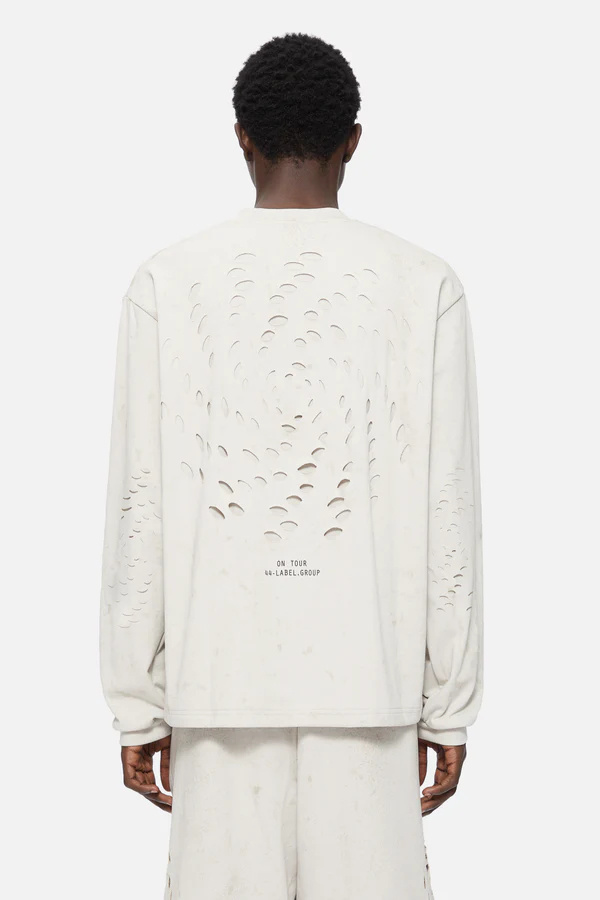 44 Label Group Trip Cotton Sweatshirt In White