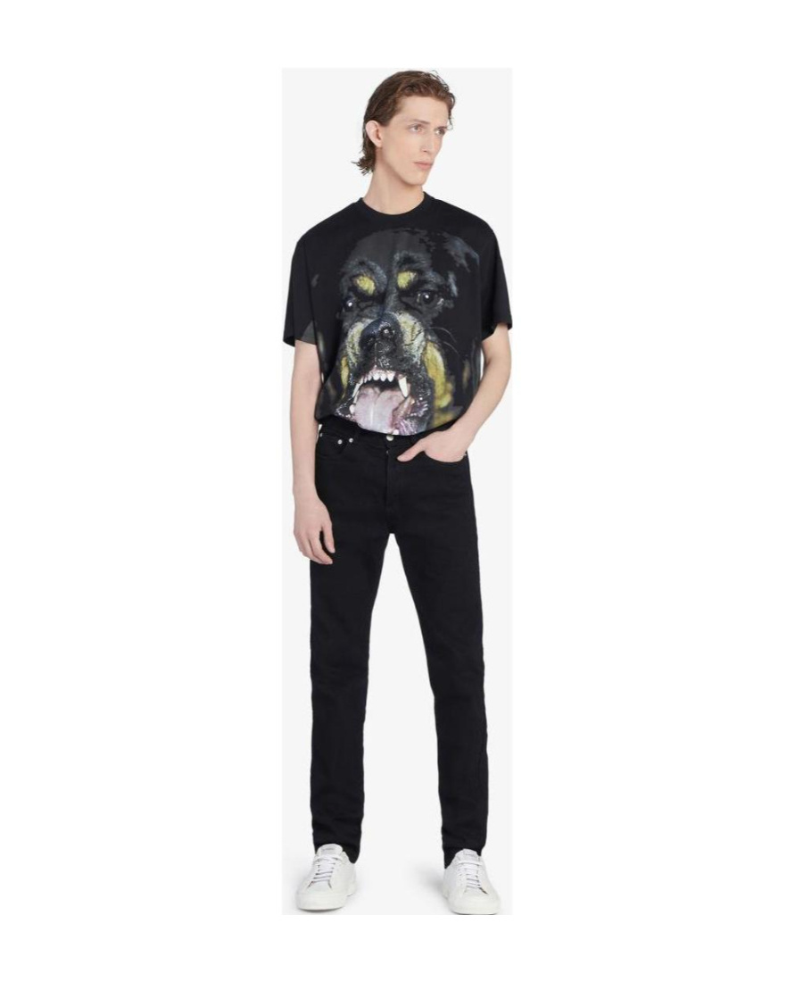 Givenchy Rottweiler Printed T-shirt In Black