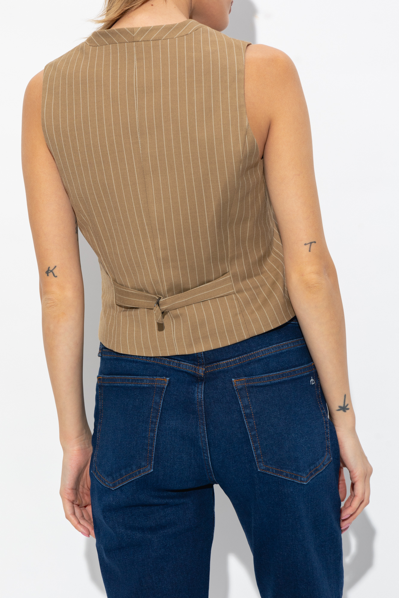 Shop Rag & Bone Striped Vest In Brown
