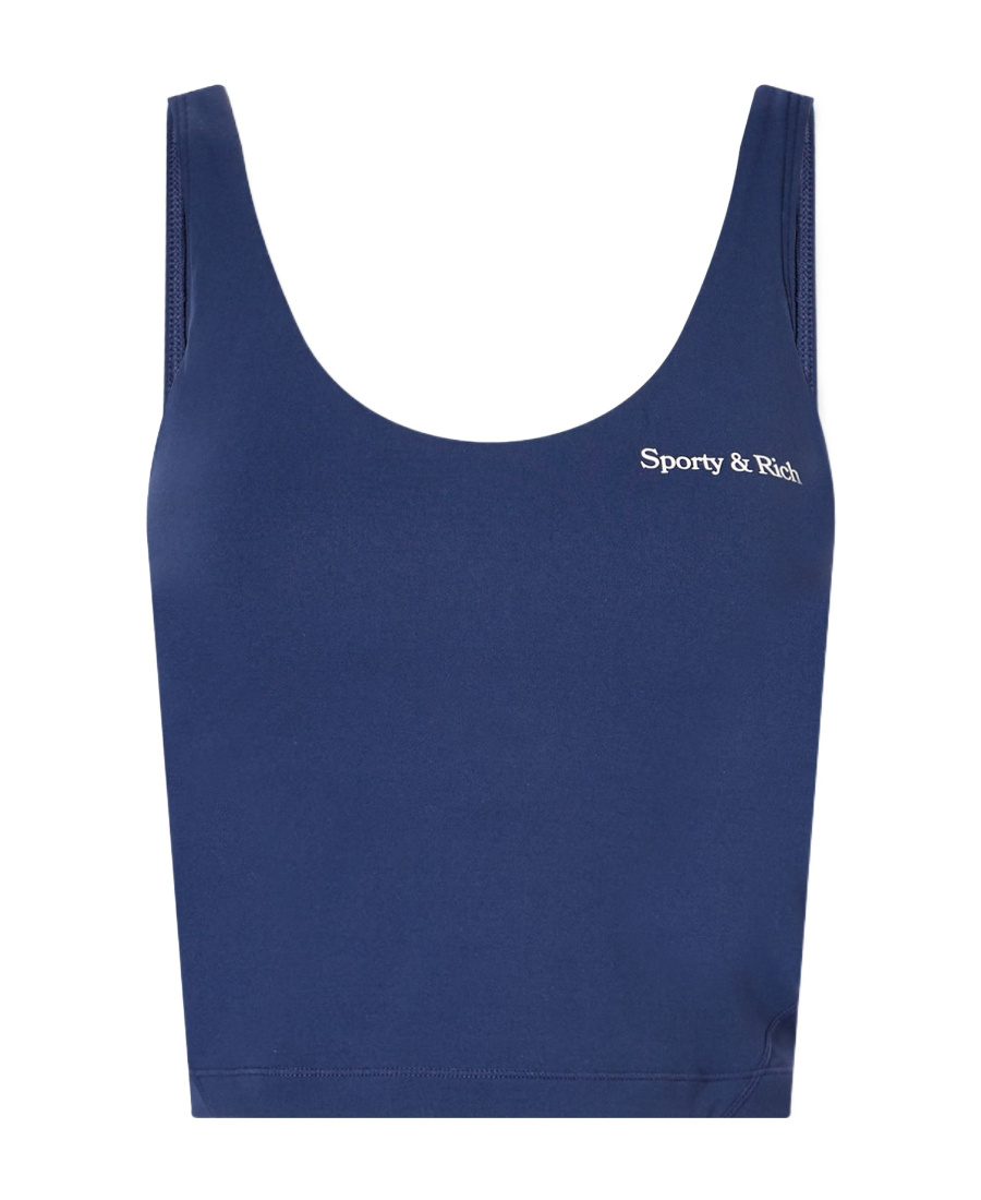 Sporty And Rich Round Collar Short Vest