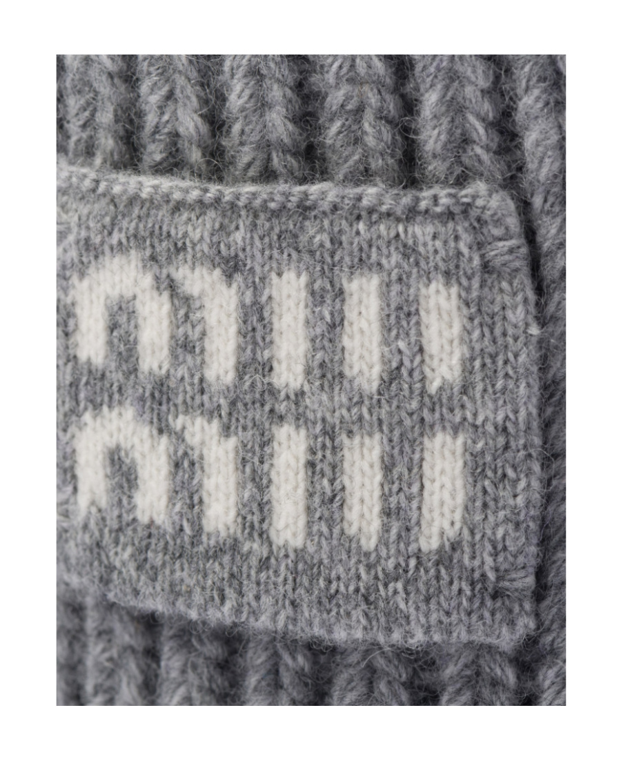 Miu Miu Cashmere Headband In Gray