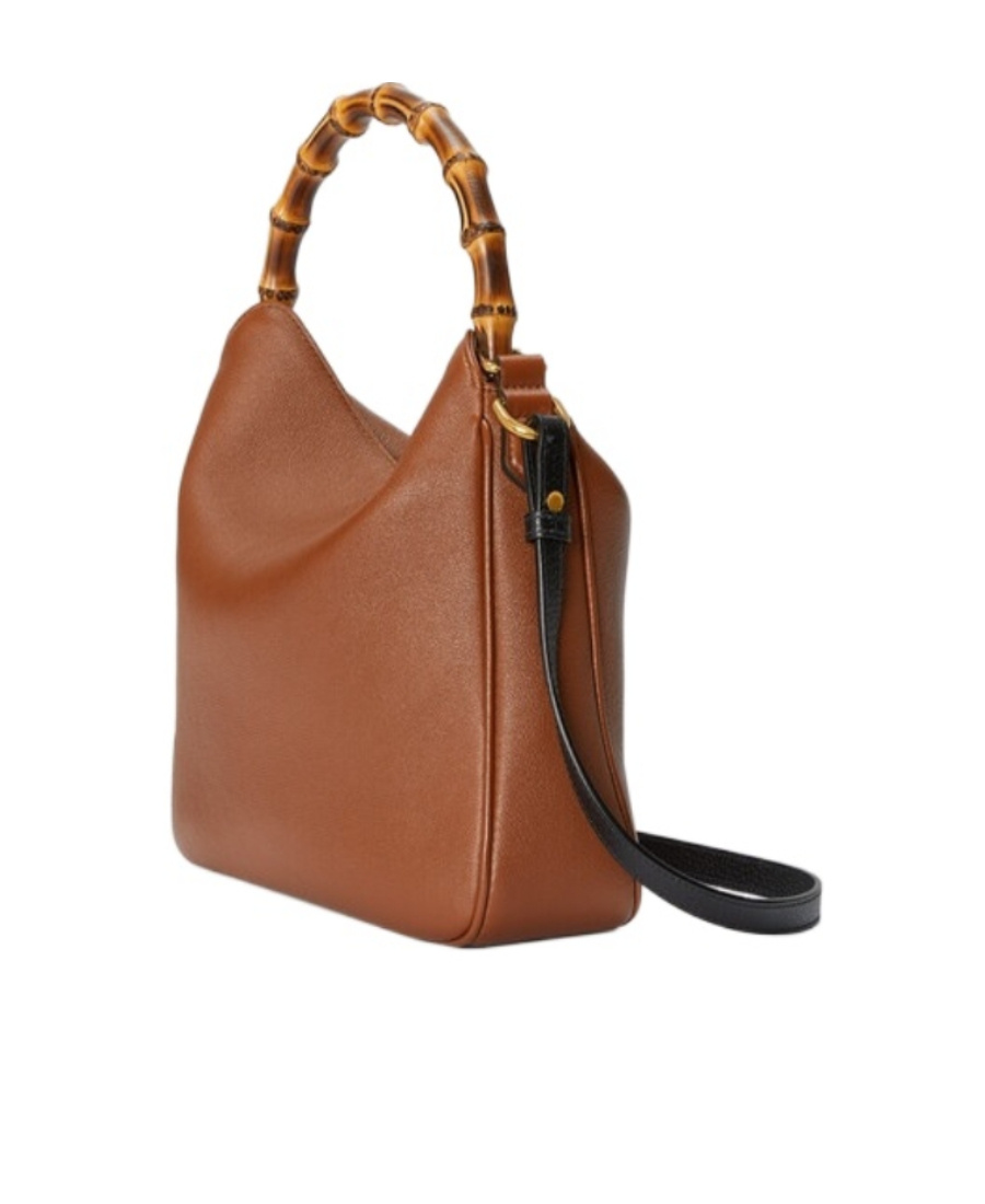 Gucci Women Diana Small Leather Shoulder Bag In Brown