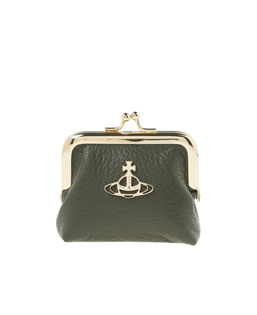 Vivienne Westwood Logo Wallet In Green