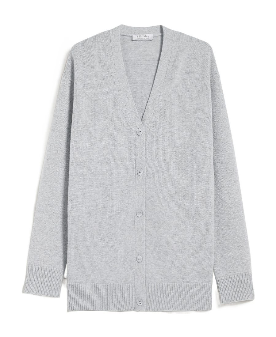 Max Mara Jane Wool And Cashmere Cardigan In White