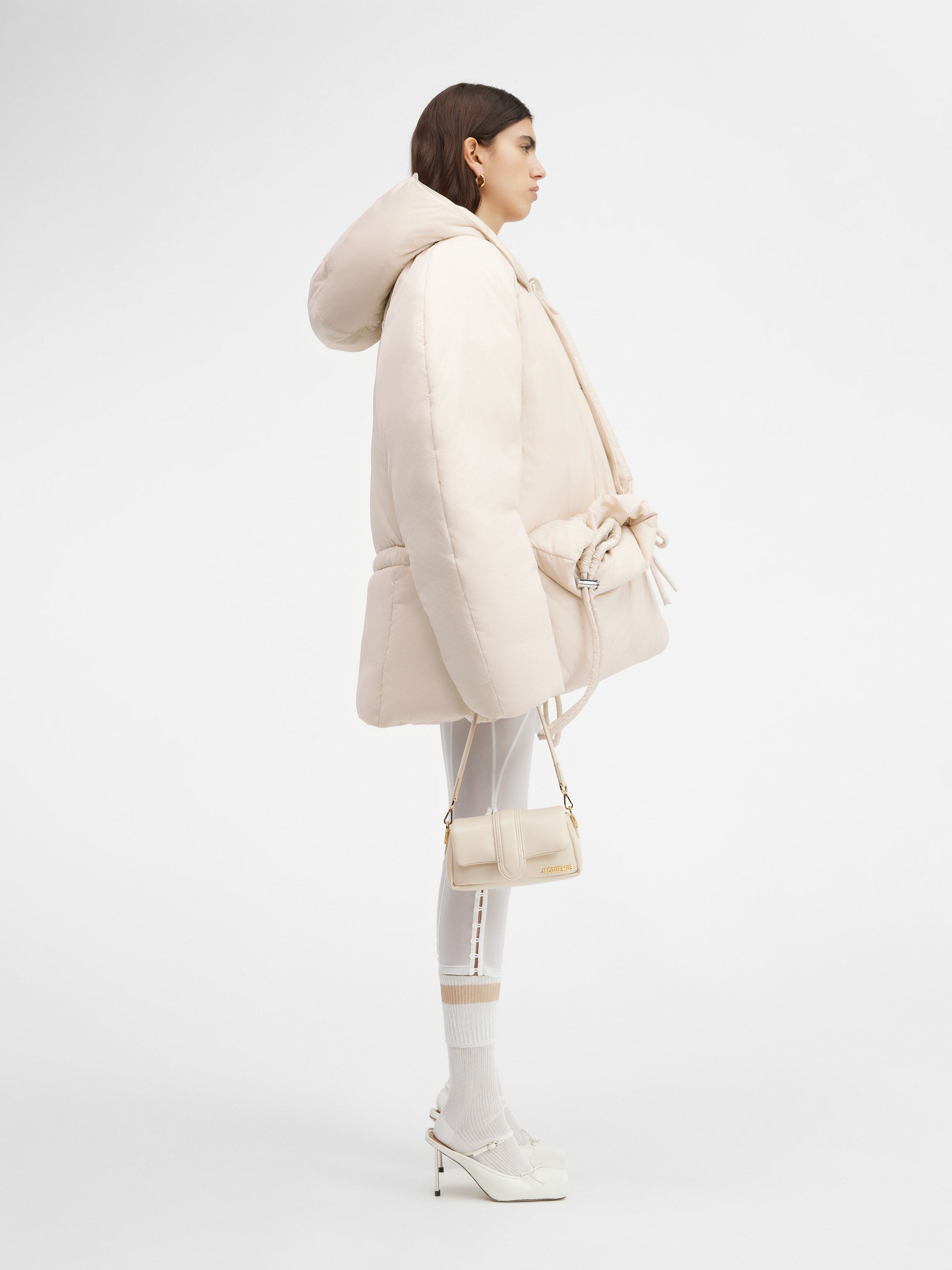 Jacquemus Hooded Cotton-padded Suit In White