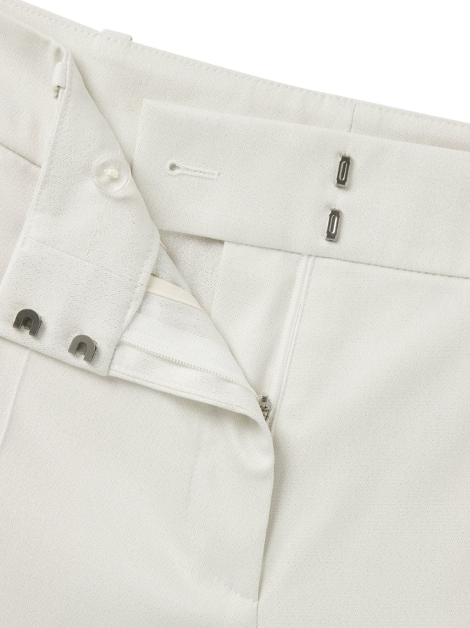 Hugo Boss Belt Loops Slacks In White