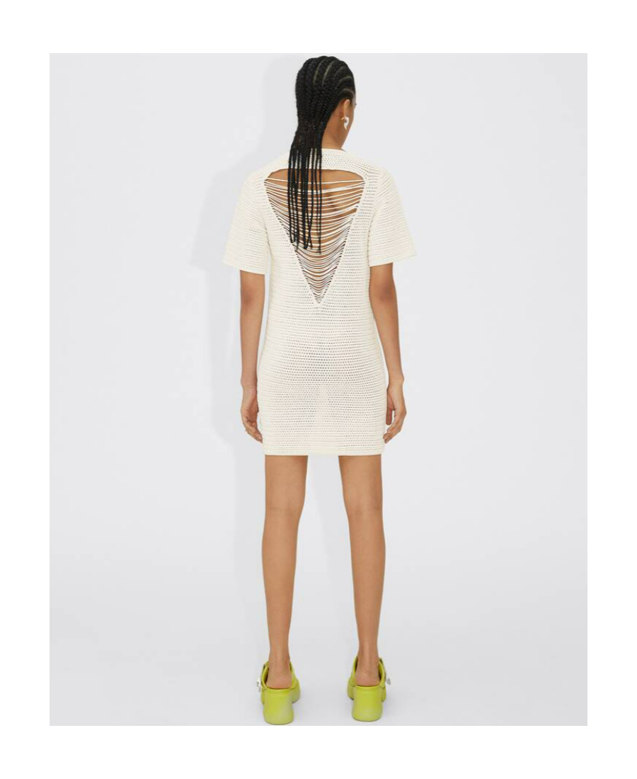 BOTTEGA VENETA OPEN-KNIT MINIDRESS