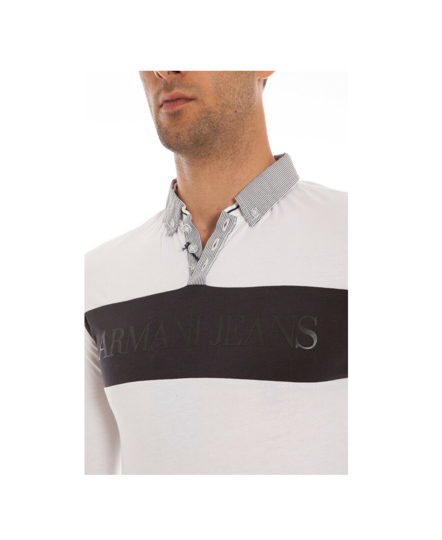 ARMANI JEANS LOGO DETAILS POLO SHIRT